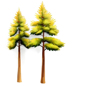 Pine Trees In Autumn Png Rvs32 PNG image