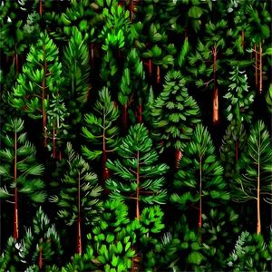 Pine Trees Pattern PNG 1 PNG