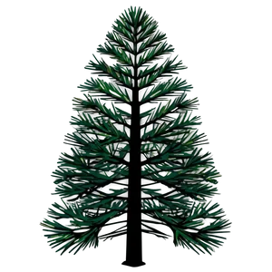 Pine Trees Silhouette Vector Png 05252024 PNG image