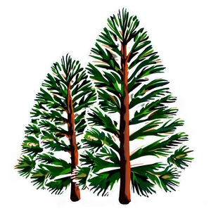 Pine Trees With Cones Png 05252024 PNG image