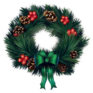 Pine Wreath PNG 05232024