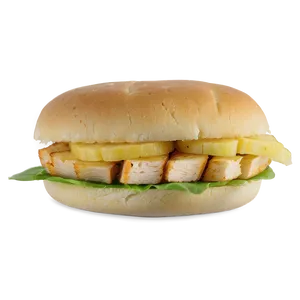 Pineapple Chicken Sandwich PNG 22