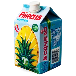 Pineapple Juice Box PNG Llj44