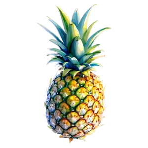Pineapple Watercolor Png Cxa46 PNG image