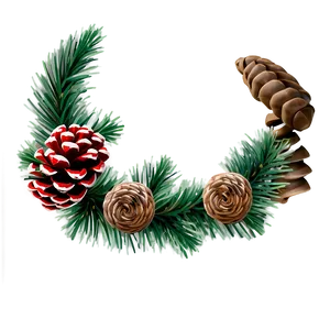 Pinecone Chain Decoration PNG Tfp