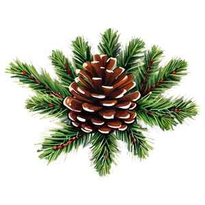 Pinecone Festive Arrangement PNG 48 PNG