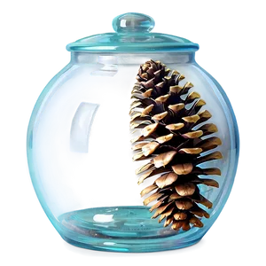 Pinecone In Glass Jar PNG 11 PNG