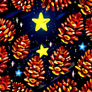 Pinecone Under The Stars PNG 5