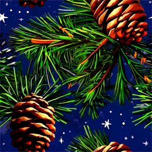 Pinecone Under The Stars PNG Ykk