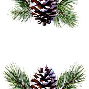 Pinecone With Holly Leaves PNG Stu38 PNG