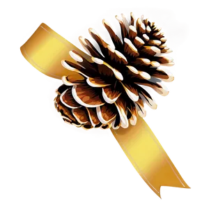 Pinecone With Ribbon Accent PNG Wwd39 PNG