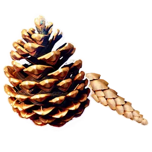 Pinecone With Sparkles PNG Bpl62 PNG