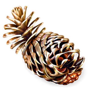Pinecone With Sparkles PNG Kkj