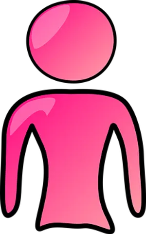 Pink Abstract Figure Graphic