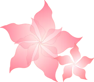 Pink Abstract Flower Vector PNG image