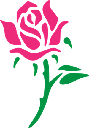 Pink Abstract Rose Vector