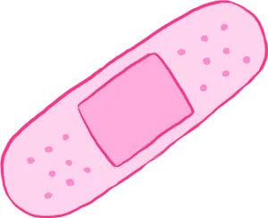 Pink Adhesive Bandage Graphic PNG image