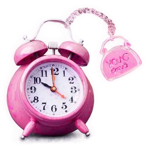 Pink Alarm Clock Png 57 PNG image