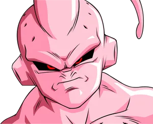 Pink Alien Villain Artwork PNG