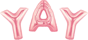 Pink Alphabet Balloons Y A Y PNG
