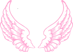 Pink Angel Wings Vector Illustration PNG image