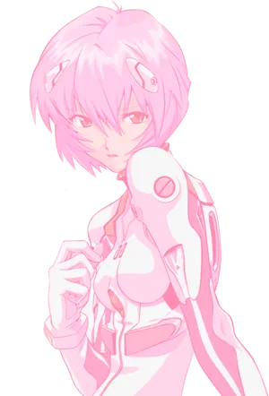 Pink Anime Character Transparent Background PNG image