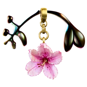 Pink Azalea Charm PNG 05242024