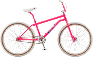 Pink B M X Bicycle Isolated PNG