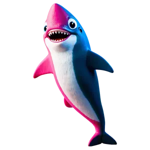 Pink Baby Shark Dancing Png Uxd PNG image