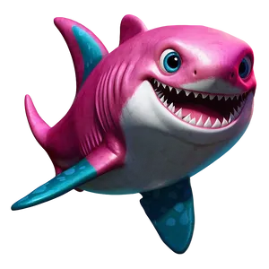 Pink Baby Shark For Digital Artwork PNG Jap25