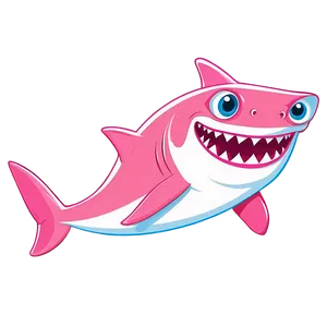 Pink Baby Shark For Kid's Apparel Png Rrd PNG image