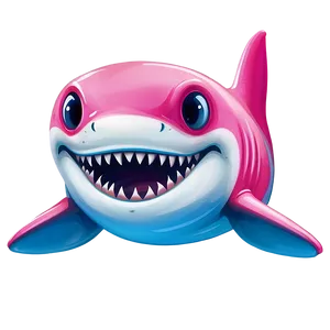 Pink Baby Shark For T-shirt Design PNG 05262024