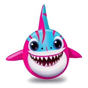 Pink Baby Shark Party Decoration Png 05262024 PNG image