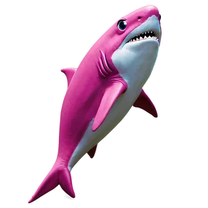 Pink Baby Shark With Heart Png 05262024 PNG image