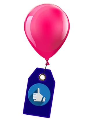 Pink Balloon With Approval Tag