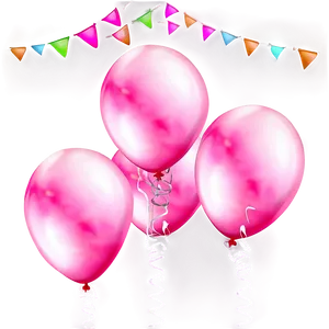 Pink Balloons For Joyful Events PNG Pbv92 PNG