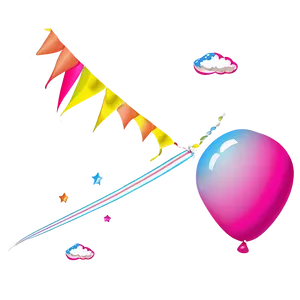 Pink Balloons In Sky Png 80 PNG image