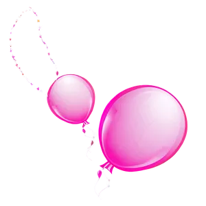 Pink Balloons In Various Sizes Png 1 PNG image