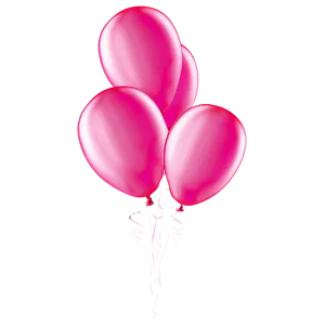 Pink Balloons PNG Oii97