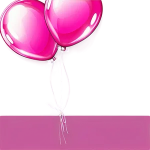 Pink Balloons White Background PNG 06122024 PNG