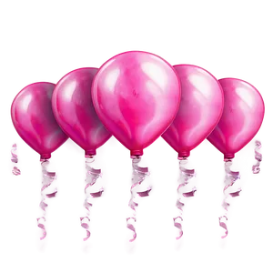 Pink Balloons With Light Effects PNG Efg66 PNG