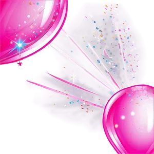 Pink Balloons With Sparkles PNG Iuu PNG