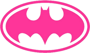 Pink Batman Logo Graphic PNG image