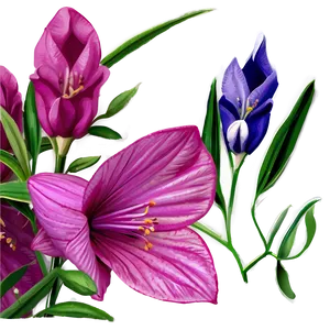 Pink Bellflower Grace PNG Myh PNG