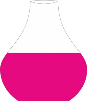 Pink Bottom Flask Icon