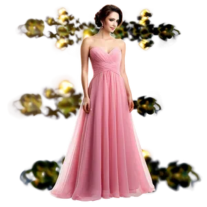 Pink Bridesmaid Dress PNG Qvx29 PNG