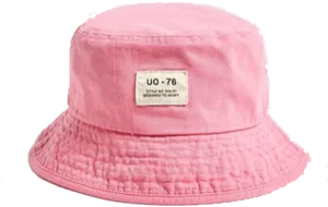 Pink Bucket Hat Product Image PNG image