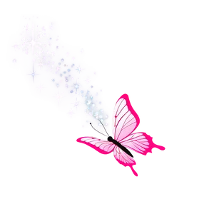 Pink Butterfly And Fairy Dust PNG Ccm