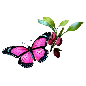 Pink Butterfly Authentic Capture PNG Iqo88 PNG