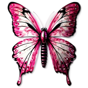 Pink Butterfly Authentic Look PNG 06212024 PNG